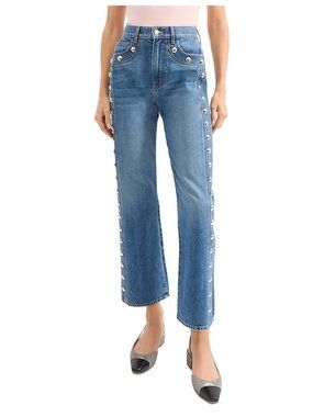 Veronica Beard Dylan Jeans with Side Stud Detail size 27